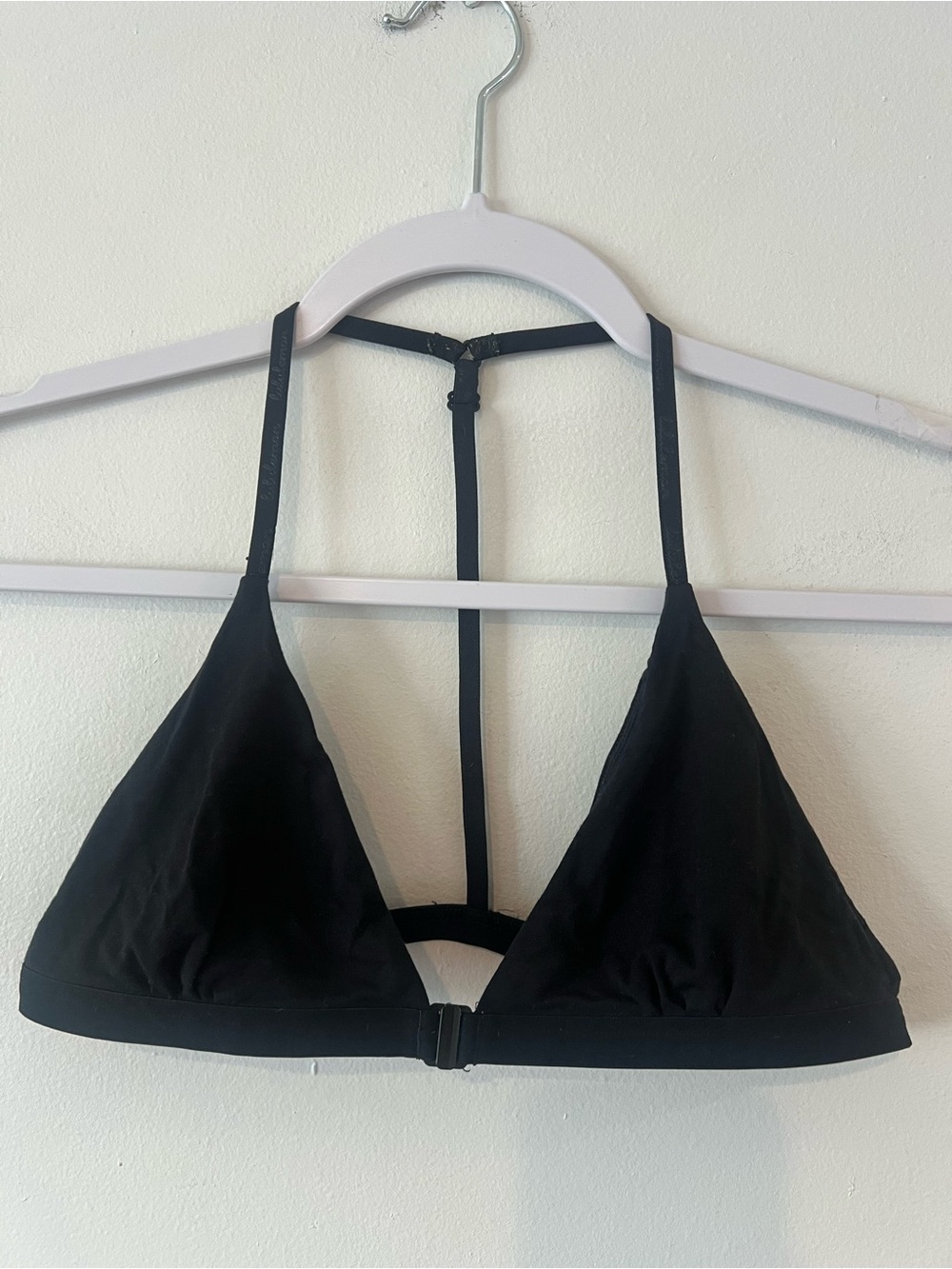 Lululemon athletica Black Simple There Soft T-Back Triangle Bralette Bra Comfort